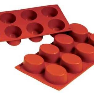 Форма силиконовая P.L. Proff Cuisine «Овал» 8 ячеек 75*55 мм, h 35 мм (30*17,5 см)