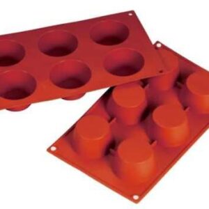 Форма силиконовая P.L. Proff Cuisine «Маффин» 6 ячеек d 70 мм, h 35 мм (30*17,5 см)