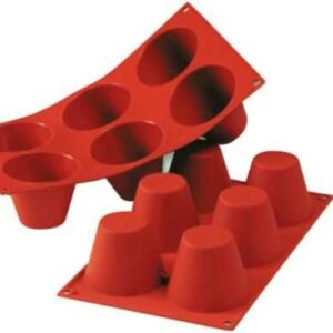 Форма силиконовая P.L. Proff Cuisine «Маффин» 6 ячеек d 75 мм, h 60 мм (30*17,5 см)