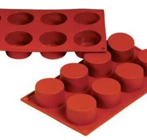 Форма силиконовая P.L. Proff Cuisine «Цилиндр» 8 ячеек d 60 мм, h 35 мм (30*17,5 см)