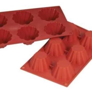 Форма силиконовая P.L. Proff Cuisine «Бриош» 6 ячеек d 80 мм, h 37 мм (30*17,5 см)