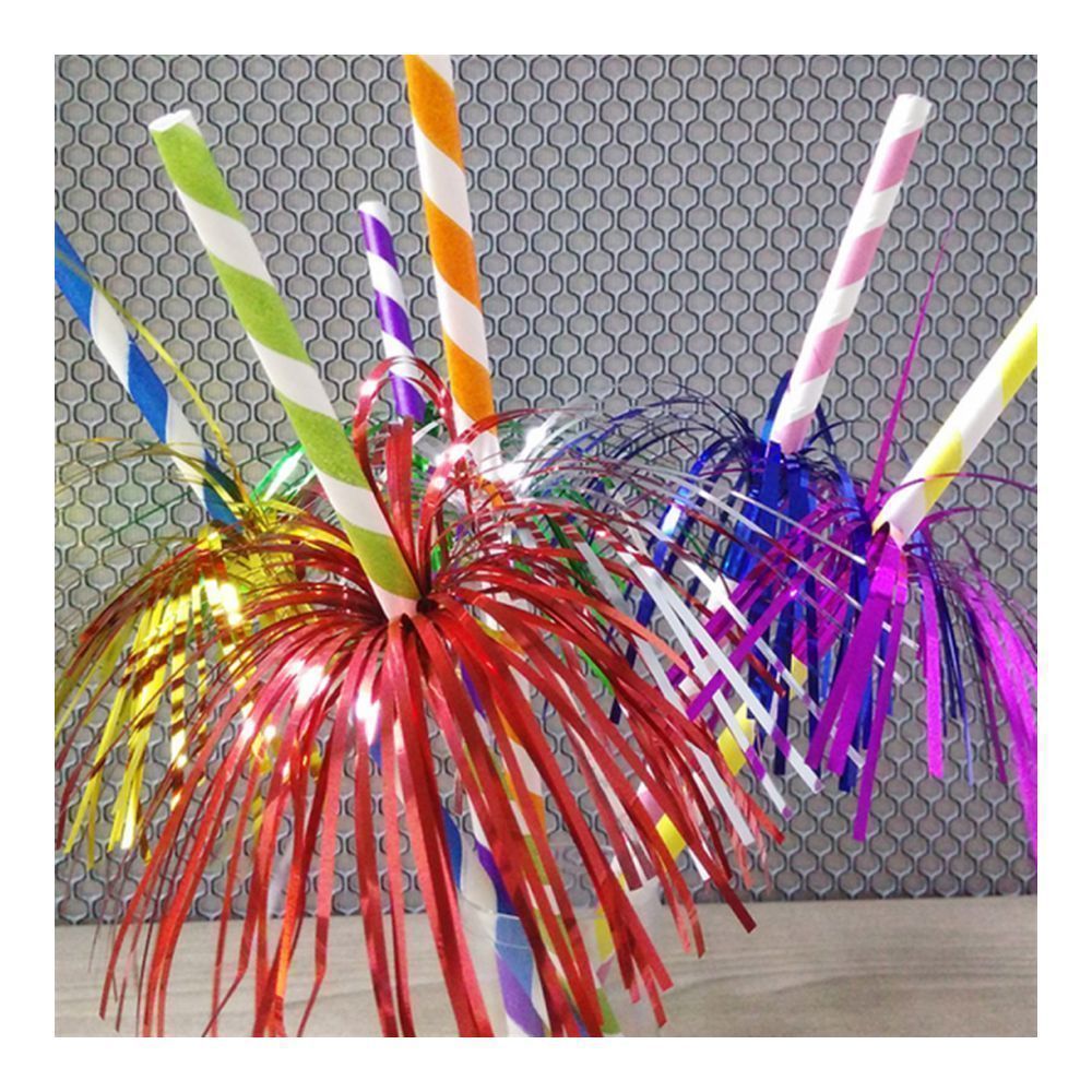 Трубочка коктейльная «Фейерверк» 0,6*24 см, 100 шт