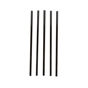 Трубочки для коктейля без изгиба черные, 24*6,5мм, 250 шт