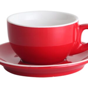 Чашка с блюдцем Barista (Бариста) 280 мл, красная, P.L. Proff Cuisine