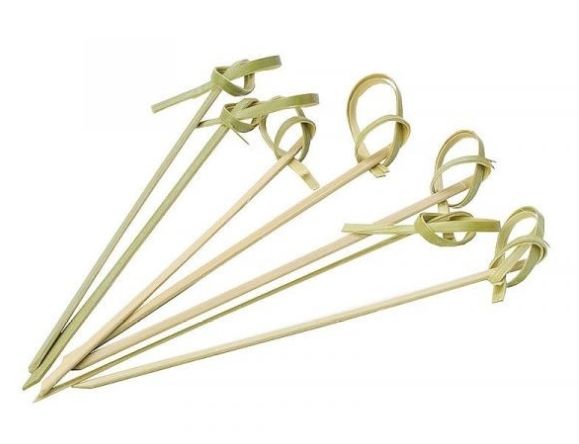 Пика «Узелок», бамбук, 60 мм, 100 шт