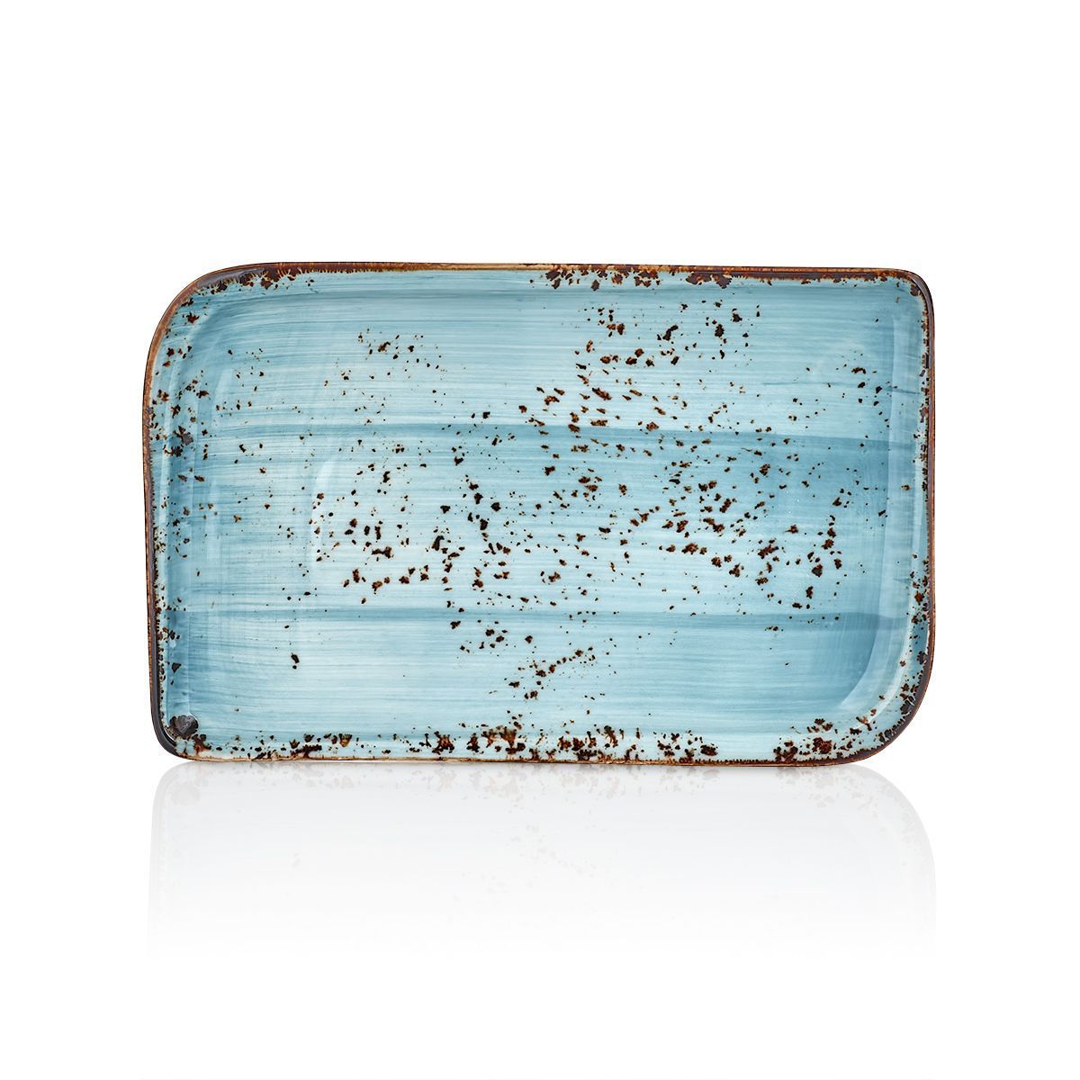 Блюдо прямоугольное «Infinity» 24*15см. фарфор By Bone