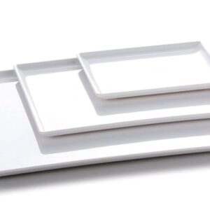 Блюдо, поднос GN 1/2 меламиновый, белый 32.5*26.5*1.7см P.L.