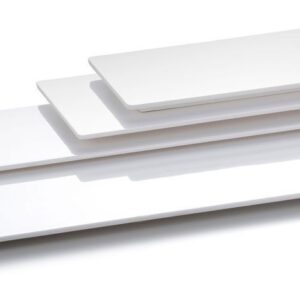 Блюдо, поднос GN 1/4 меламиновый, белый 26.7*16.3*1.6см P.L.