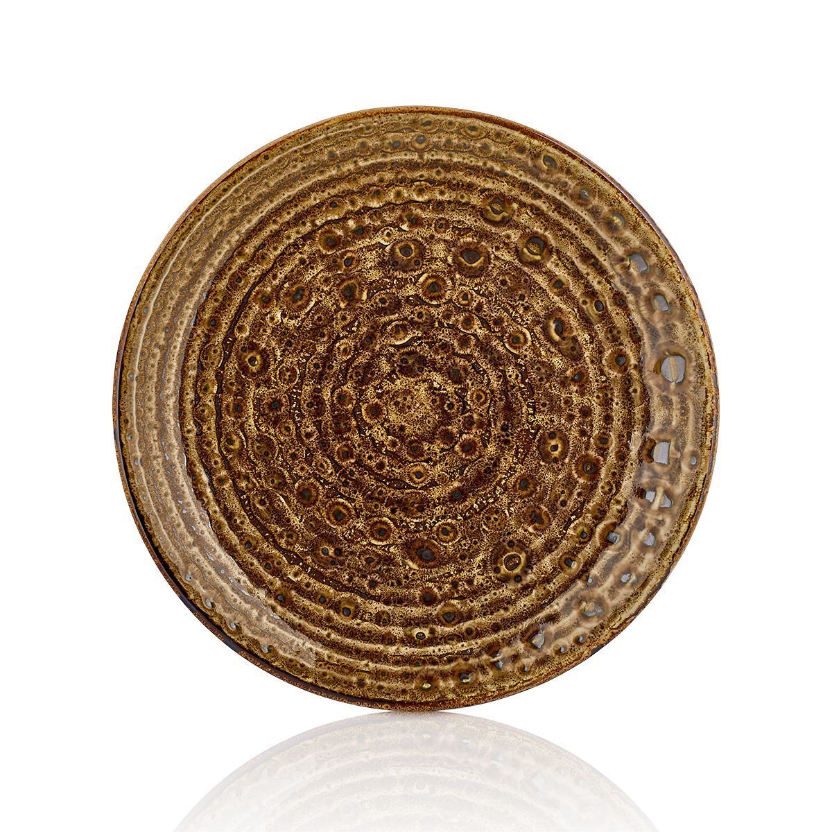 Тарелка круглая d=27 см,фарфор,серия «Cowry Yellow», By Bone