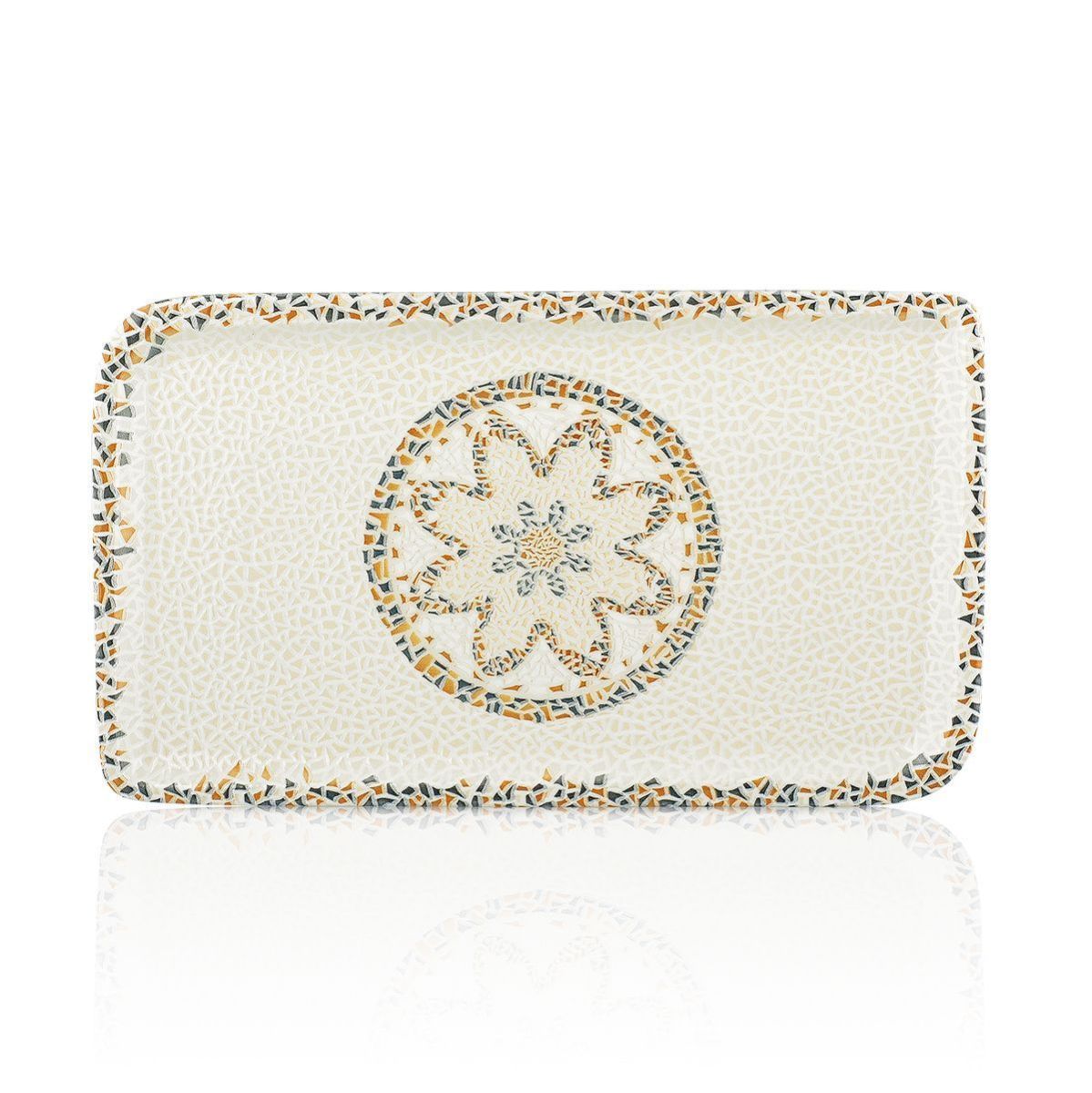 Блюдо прямоугольное l=35*21 cм,фарфор,серия «TESSERA», By Bone