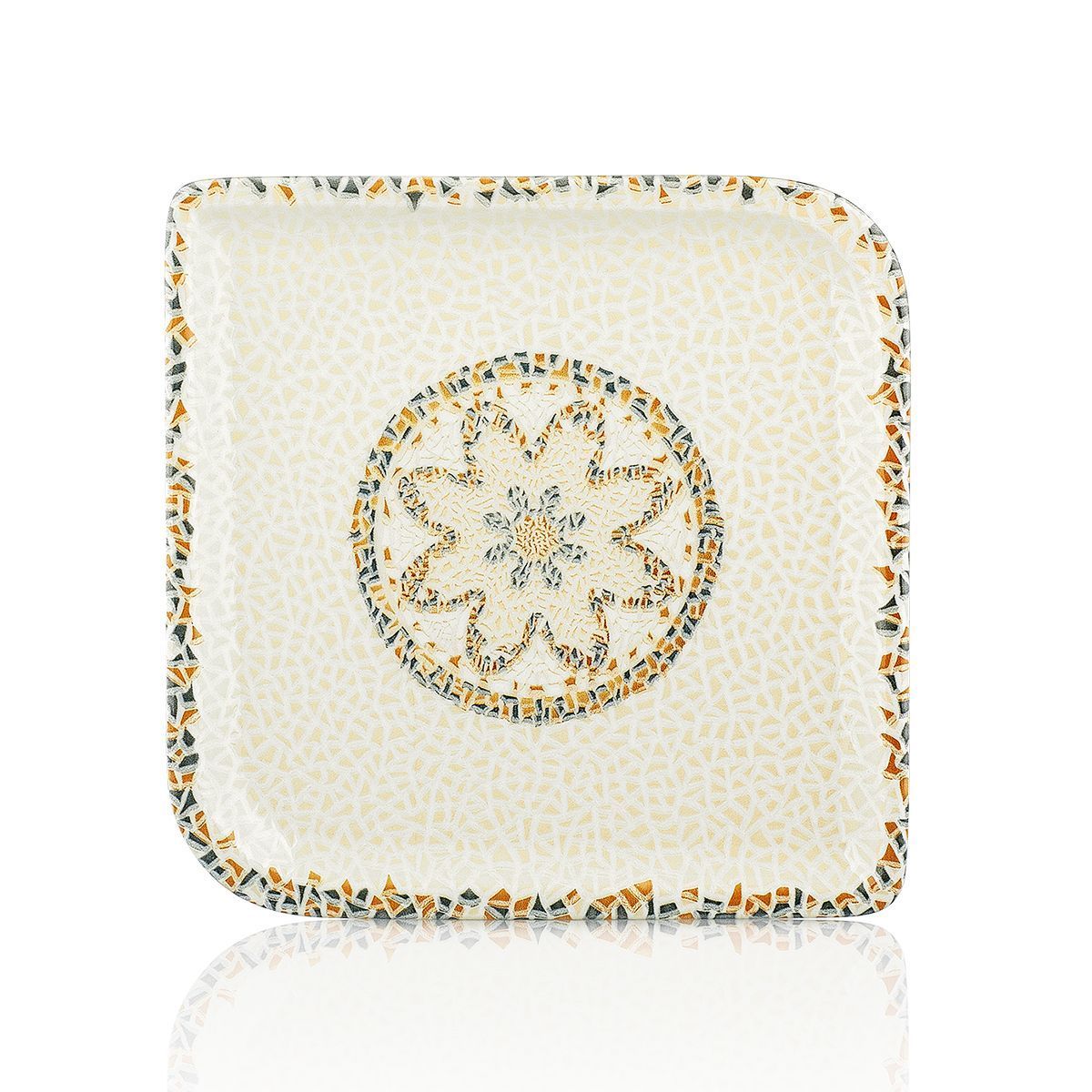 Тарелка квадратная d=23*23 cм,фарфор,серия «TESSERA», By Bone
