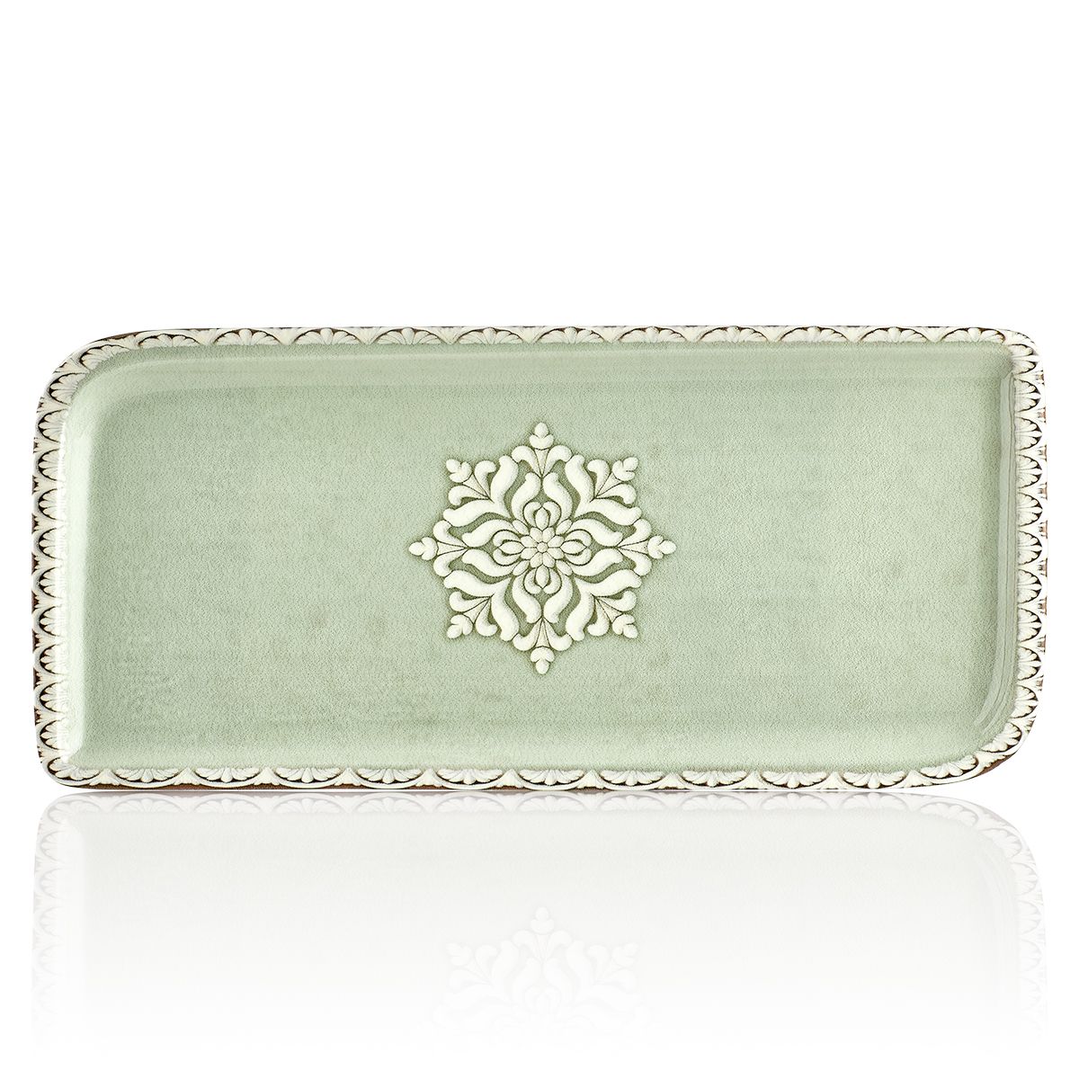 Блюдо прямоугольное l=35*16 cм,фарфор,серия «ROME», By Bone