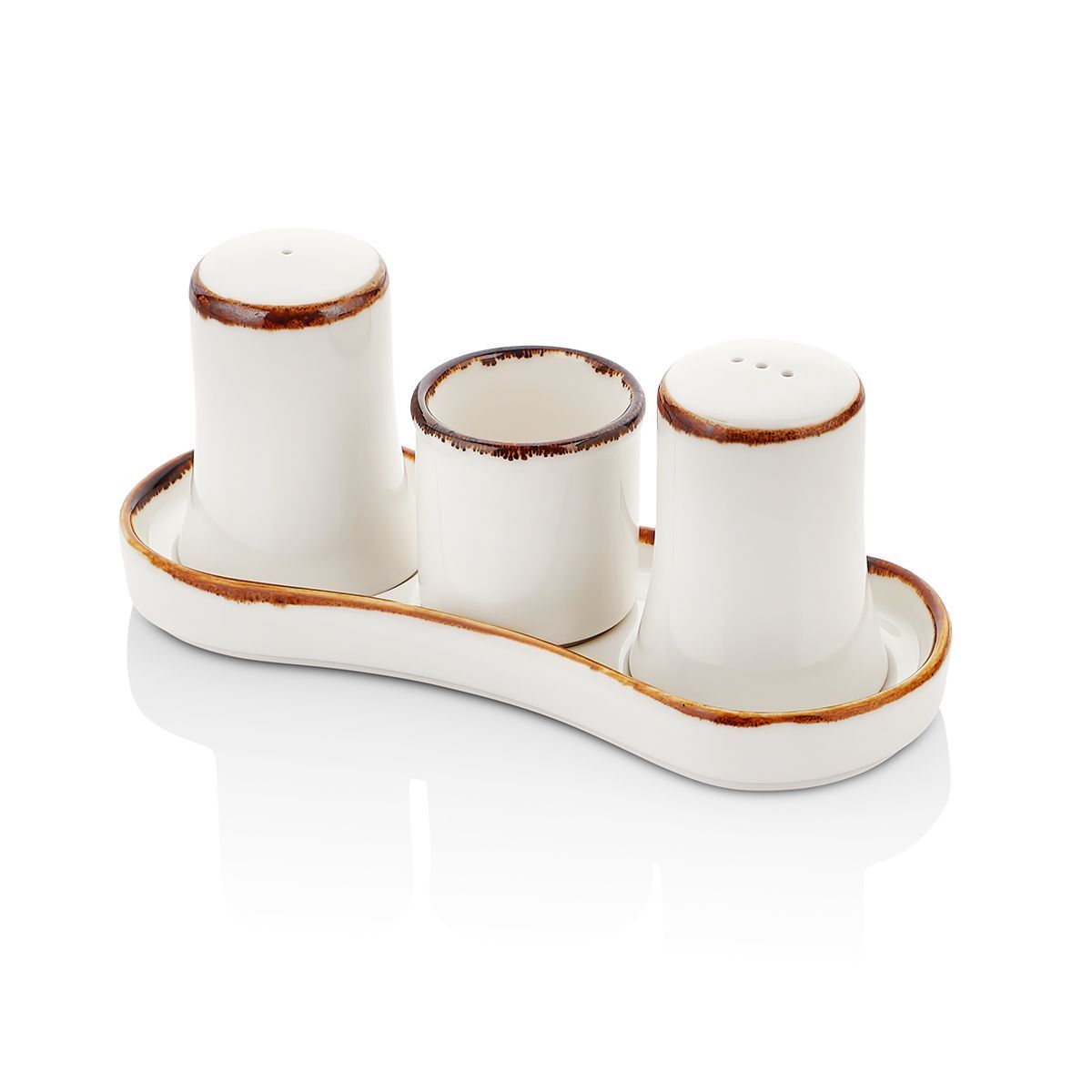 Набор для специй 4 предмета,фарфор,серия «GLEAM», By Bone