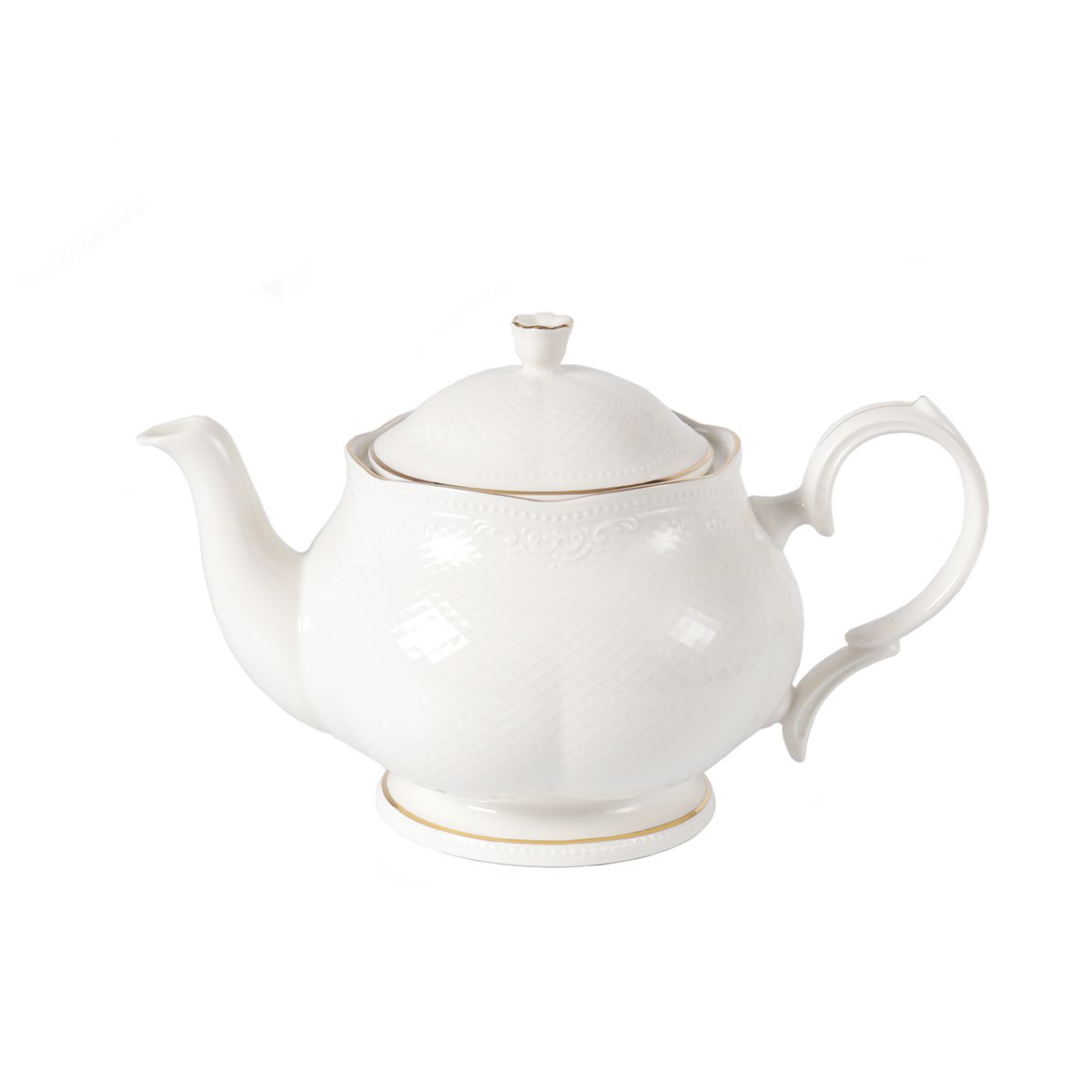 Чайник 1000 мл, фарфор, «Aristocrat-Gold». Noble