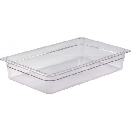 Гастроемкость 1/1 h=100 мм. поликарбонат прозрачный. Китай /1/12/
