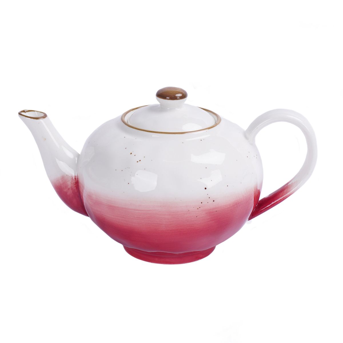 Чайник,600мл, фарфор,красный цвет «The Sun» P.L.