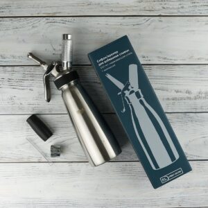 Сифон (кремер) для взбивания сливок,нержавеющая сталь+алюминий, 0,5 л, P.L.- Barbossa