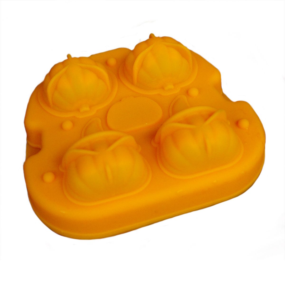 Форма для льда «Тыква», силикон, 4 ячейки, P.L.- Barbossa