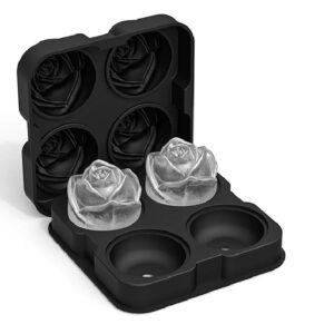Форма для льда «Роза», силикон, 4 ячейки, P.L.- Barbossa