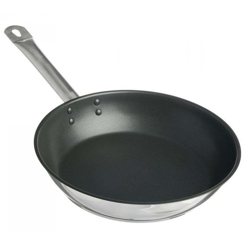 Сковорода 24 см,нержавеющая сталь,с антипригарным покрытием. Россия