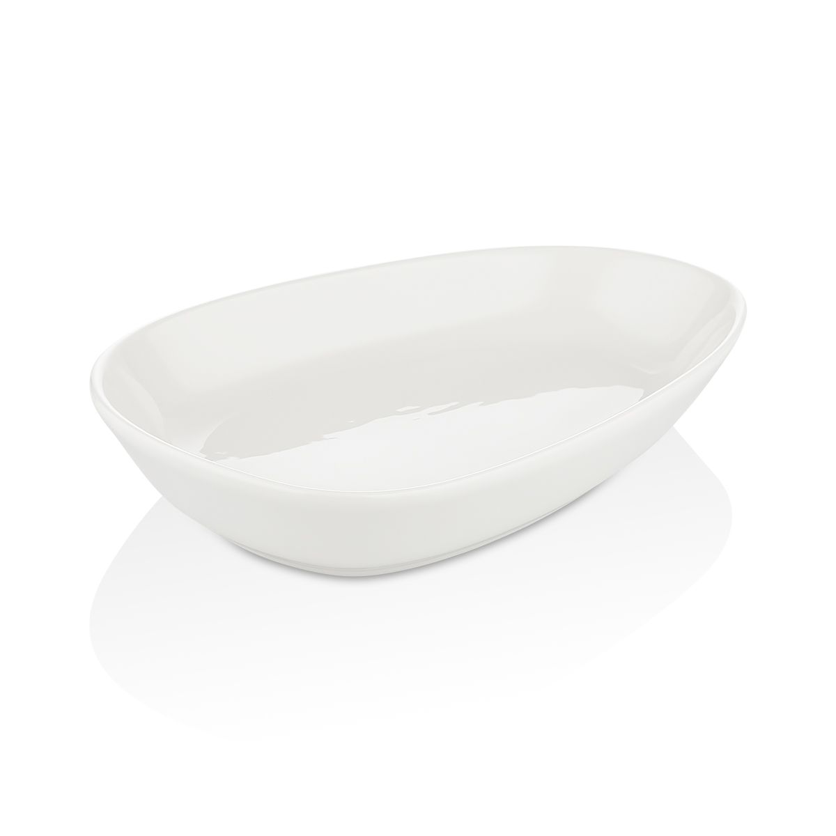 Блюдо овальное 19*13 см,фарфор,серия «Island White», By Bone