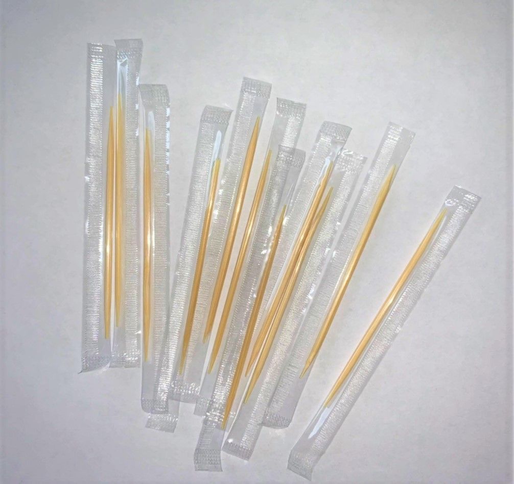 Зубочистки в инд.полипр. упаковке 1000 шт, бамбук