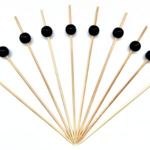 Шпажки Пика «Жемчуг черный», 7 см, бамбук, 100 шт