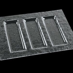 3D Glassware (Турция) Менажница 3-х секц. 300*230 мм. стекло 3D /1/