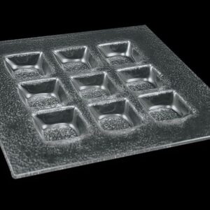 3D Glassware (Турция) Менажница 9-ти секц. 200*200 мм. стекло 3D /1/12/