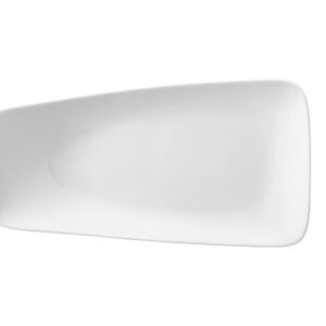 Ariane (Индия) Тарелка прямоуг. 195*104 мм. с приподнятым краем Белый Ариан /1/12/