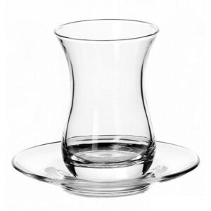 Pasabahce (Россия) Стаканчик для чая 160 мл. d=65 мм. h=95 мм. с блюдцем /6/24/768/