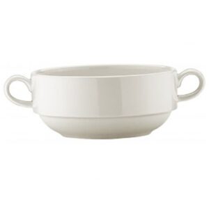 Bonna (Турция) Бульонница 350 мл.с ручками d=120 мм.Белый,формаБанкет(блюдце62956,68287,69991)Bonna/1/12/720/