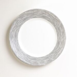 ARC (Франция) Тарелка d=254 мм. серый край Браш /1/6/24/