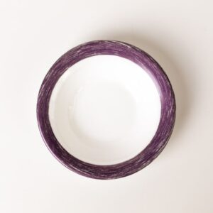 ARC (Франция) Блюдце d=120 мм. 110 мл. для десерта глубокое сиреневый край Браш /1/6/36/