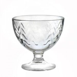 Опытный стекольный завод (Россия) Креманка 310 мл. d=104 мм. h=103 мм. Мальва волна /12/648/