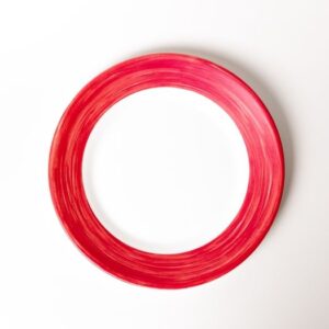 ARC (Франция) Тарелка d=254 мм. вишневый край Браш (P3947) /1/6/24/