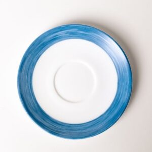 ARC (Франция) Блюдце d=140 мм. синий край Браш (чашка 40596) /1/6/48/