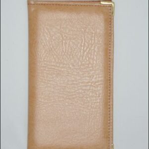 Папки (Россия) Папка-карта вин 32,5*18,5см кож.зам.-шелк бежевая съемные файлы /1/ Под заказ