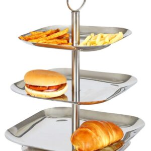 MGsteel Этажерка 3-х ярусная d=20,5/23/25 см. нерж. MGsteel /1/6/