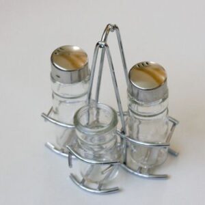 Набор для специй (Китай) Набор для специй 2 пр.+ стаканчик для зубочисток /1/12/