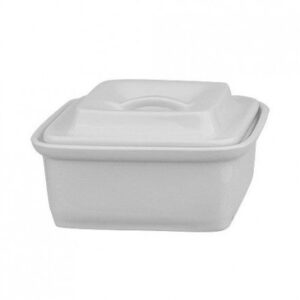 Башкирский Фарфор (Россия) Форма для запекания 600 мл. с крышкой Классический /1/5/