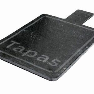 Vin Bouquet (Испания) Блюдо для подачи прямоуг. 14*11 см. h=0,8 см. черное, сланец с ручкой VB /1/6/12/