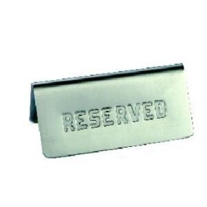 MGsteel Табличка «Резерв» 120*55 мм. нерж. MGsteel /1/100/