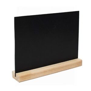 Таблички (Россия) Табличка 300*210 мм. А4 меловая горизонт. тейбл тент на дерев. подставке /1/5/10/