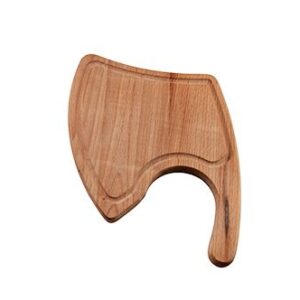 Доски (Россия) Доска для подачи 300*230*20 мм. «топор» с желобком и ручкой, бук /1/