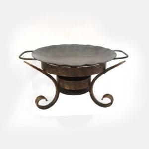 Садж (Россия) Набор для подачи Саджа сковорода d=35см. углерод.сталь+подставка h=17 см. Шелковый Путь /1/