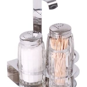 Набор для специй (Китай) Набор для специй 2 пр.+ стаканчик для зубочисток, с крюком /1/24/