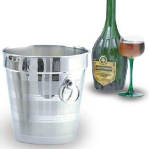 MGsteel Ведро для шампанского 3,8 л. нерж. d=200/130 мм. h=200 мм. с кольцами длч 1-й бутылки MGSteel /1/6/24/