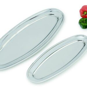 MGsteel Блюдо овальное нерж. 60*24 см. для рыбы MGsteel /1/10/