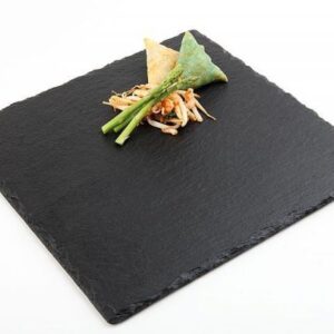 APS (Германия) Блюдо для подачи квадр. 30*30 см. h=0,7 см. черное, сланец APS /1/12/